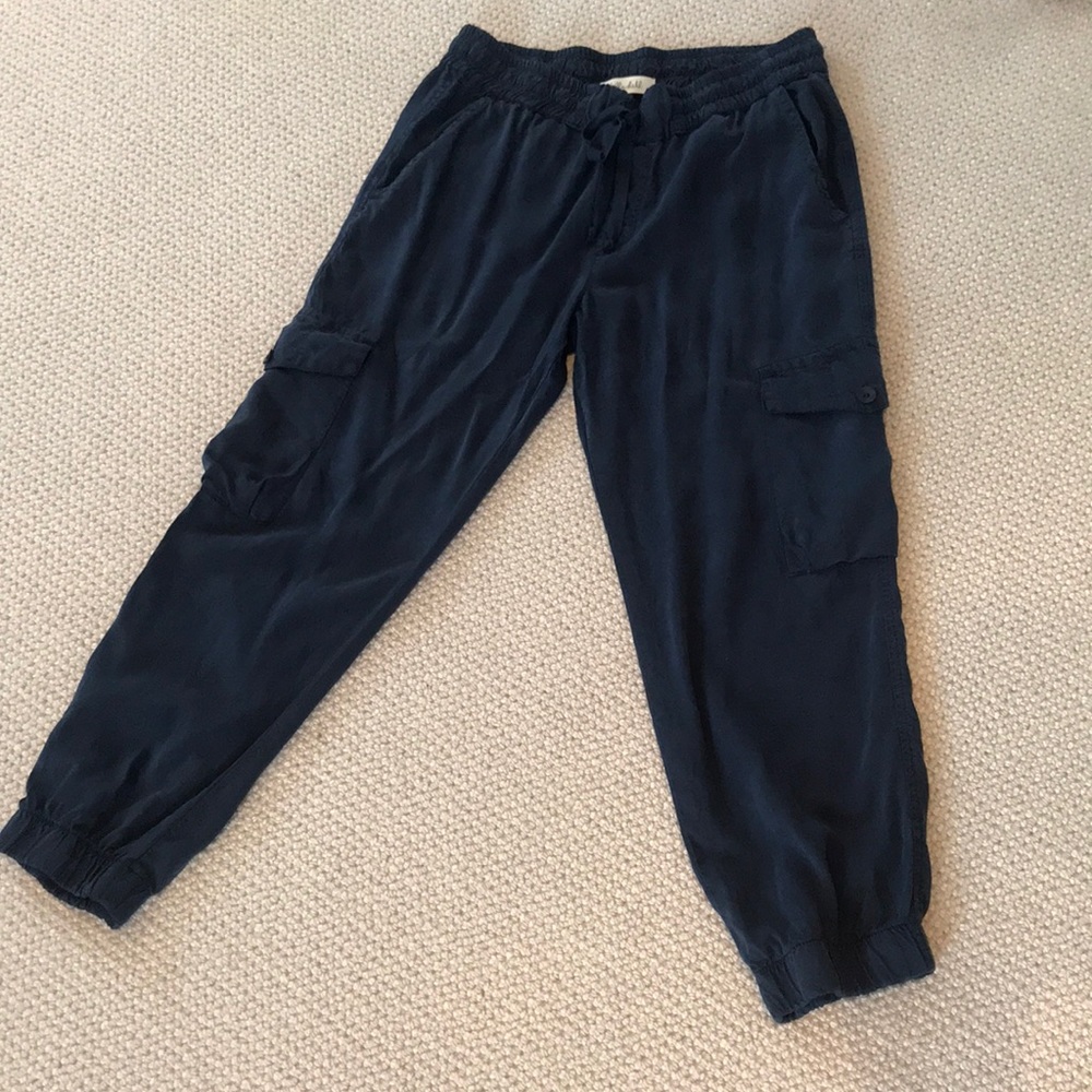 Navy blue drawstring pants